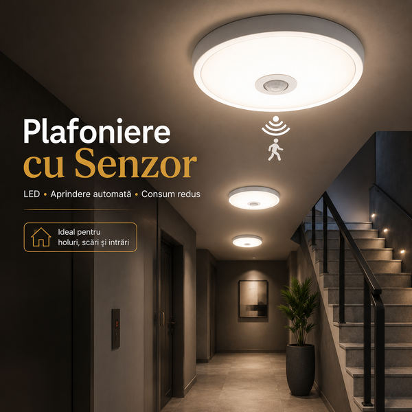 Plafoniere cu Senzor