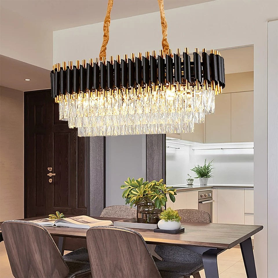 Candelabru Cristal BLACK PANTHER 800x300mm