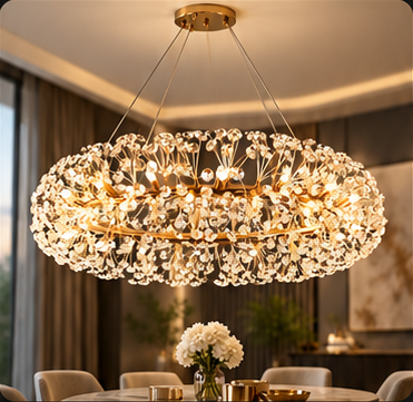 Crystal Dandelion Gold XXL
