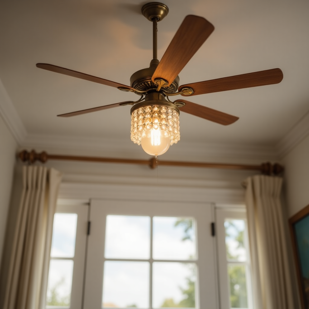 Lustre cu ventilator