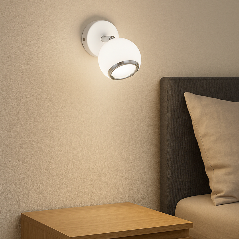 Spot Aplicat Mobil White & Chrome BIMEDA SPOT LED APLICAT / ALBA led ceiling light