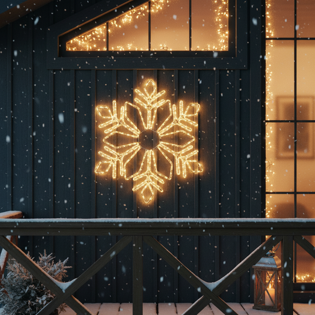 Fulg de Nea Decorativ LED Starfell 60x60cm IP44