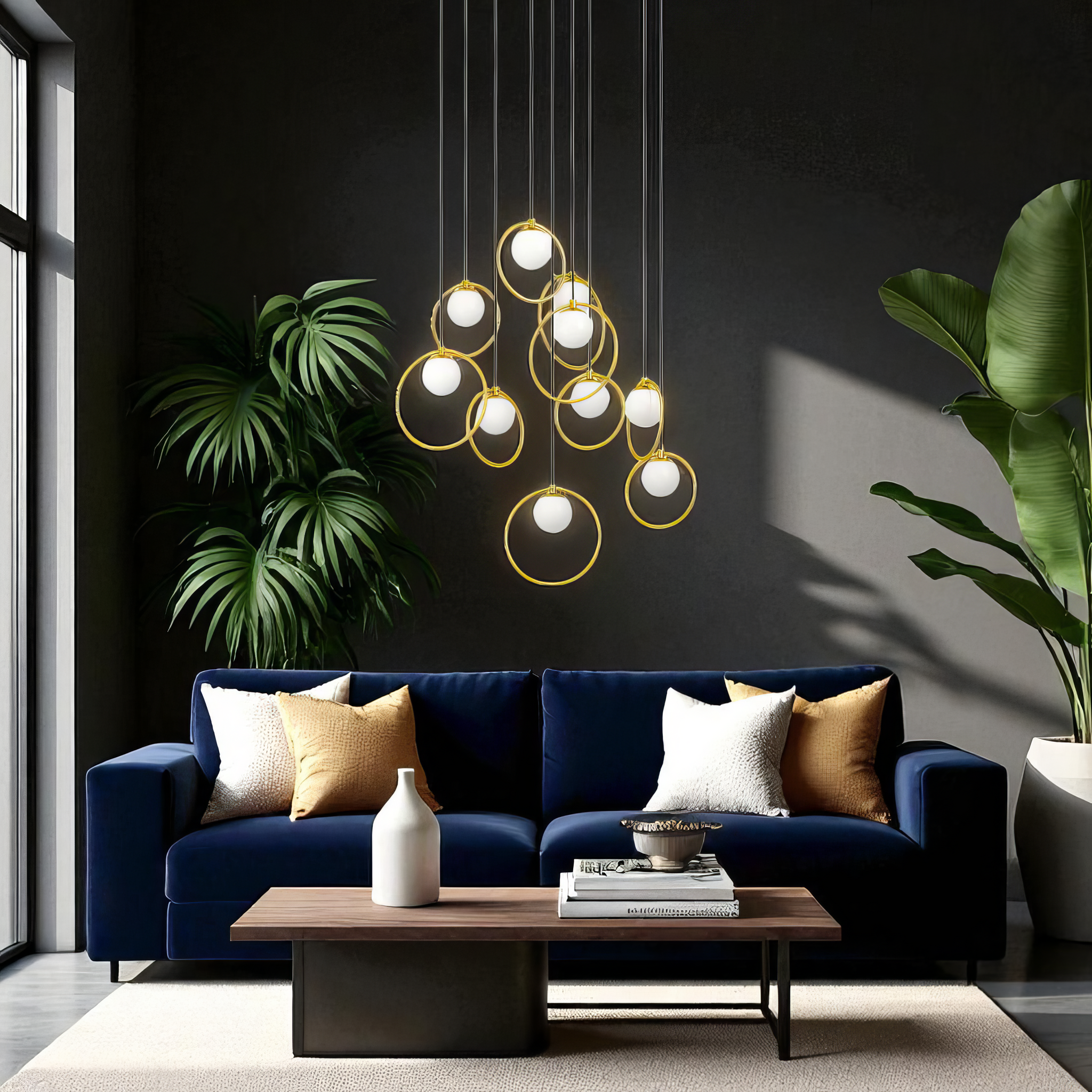 Lustra LED Suspendata SUSPORTOCOLOM Gold AURIE / SUSPENDATE Chandeliers