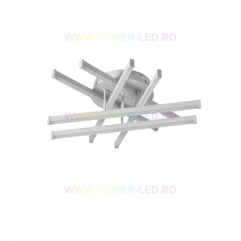 Lustra Led 120W 6 Lines Design Round Alba Smart Echivalent 500W Lighting Fixtures