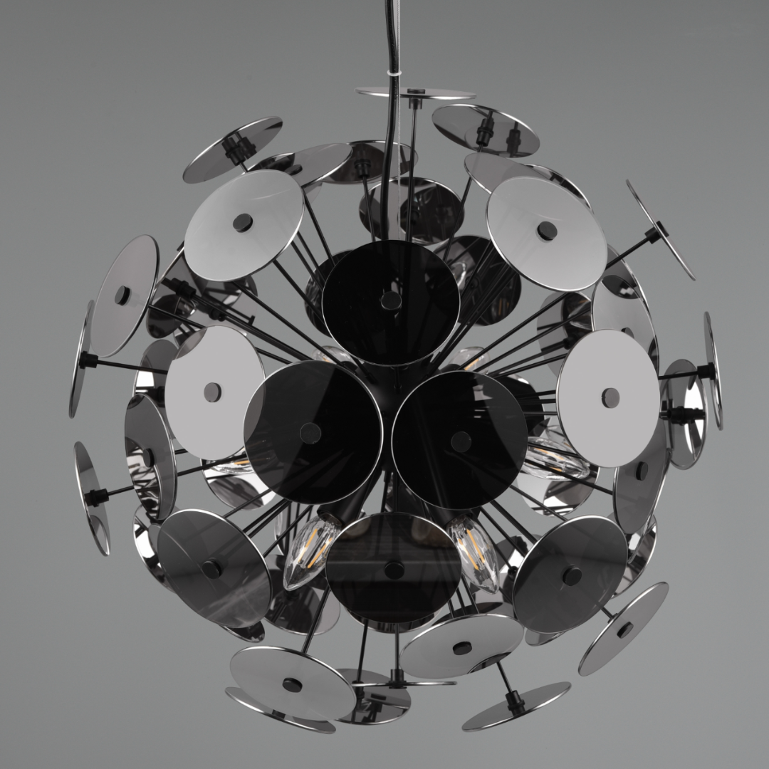 Lustra Disco 6xE14 Suspendata CHROME / SUSPENDATE Lighting Fixtures