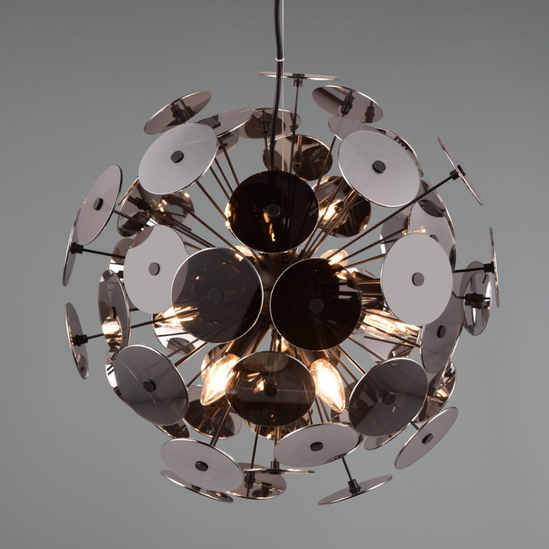 Lustra Disco 6xE14 Suspendata CHROME / SUSPENDATE Lighting Fixtures