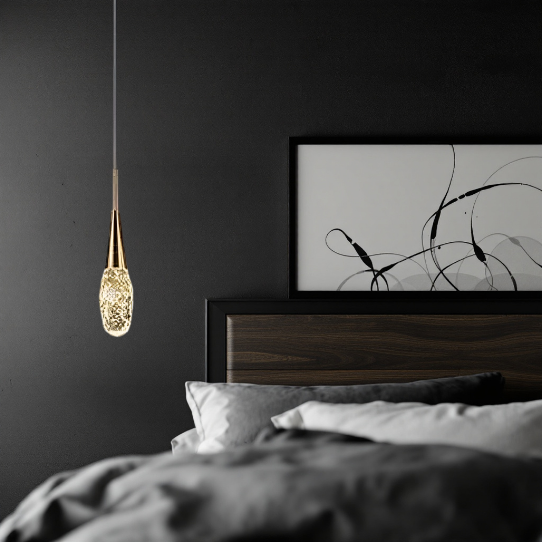 Lustra LED Cristal Golden Drop AURIE / NORDIC Lighting Fixtures