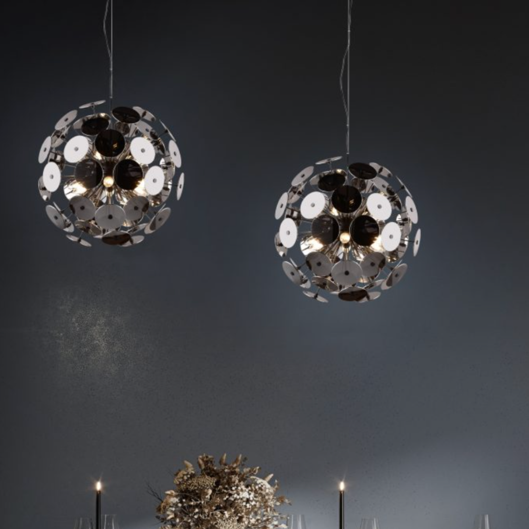 Lustra Disco 6xE14 Suspendata CHROME / SUSPENDATE Lighting Fixtures