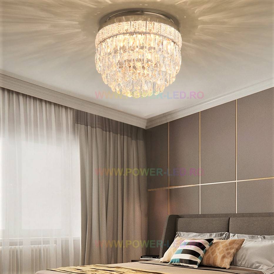 Lustra Zoe Cristal 400Mm Telecomanda Chandeliers