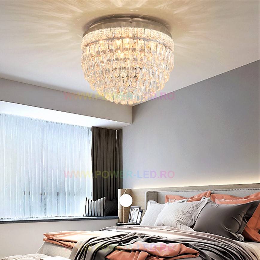 Lustra Zoe Cristal 500Mm Telecomanda Lighting Fixtures