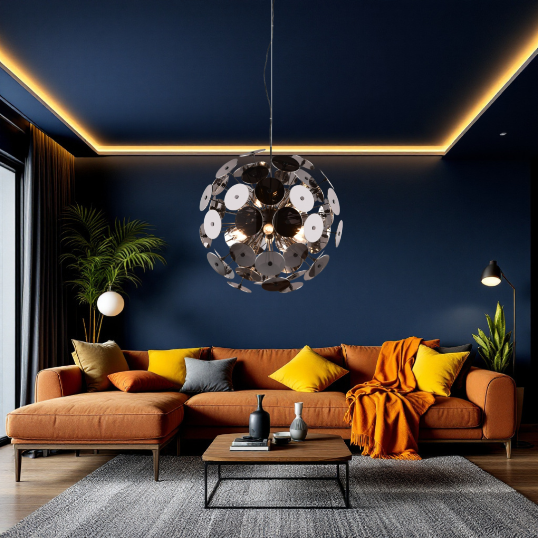 Lustra Disco 6xE14 Suspendata CHROME / SUSPENDATE Lighting Fixtures