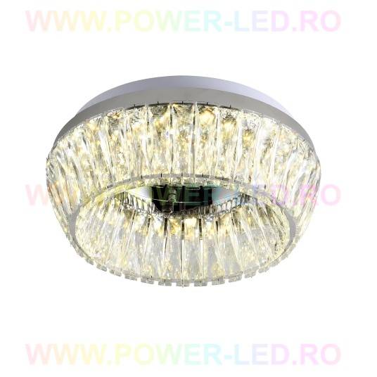 Lustra Led 144W Lora Cristal Telecomanda Chandeliers Crystal