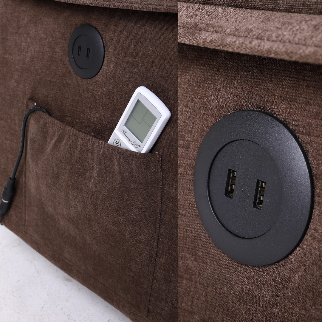 Fotoliu cu Masaj și Încălzire Recliner Electric Maro FOTOLIU CU MASAJ/RECLINER/INCALZIRE / Brown Chairs