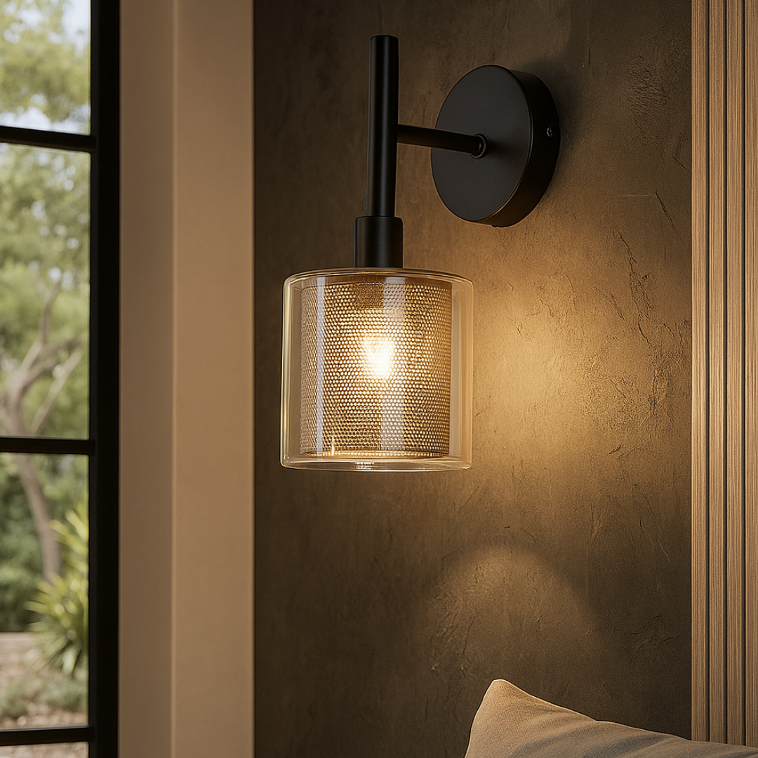 Aplica Perete 1xE14 Black NEAGRA / APLICA PERETE / MINIMALIST DESIGN Wall Light Fixtures