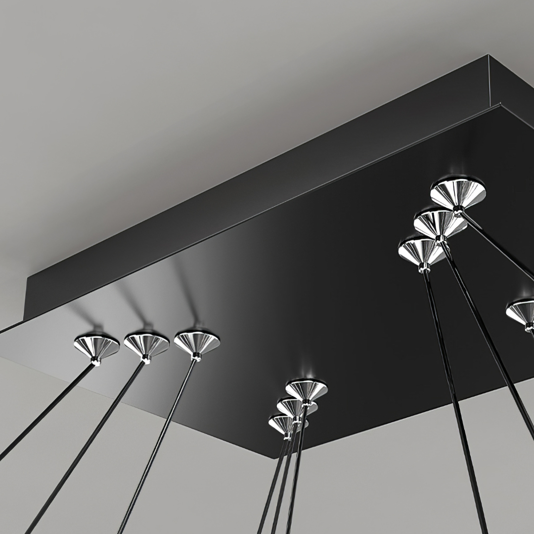 Lustra LED Suspendata Neagra NEAGRA / SUSPENDATE Lighting Fixtures