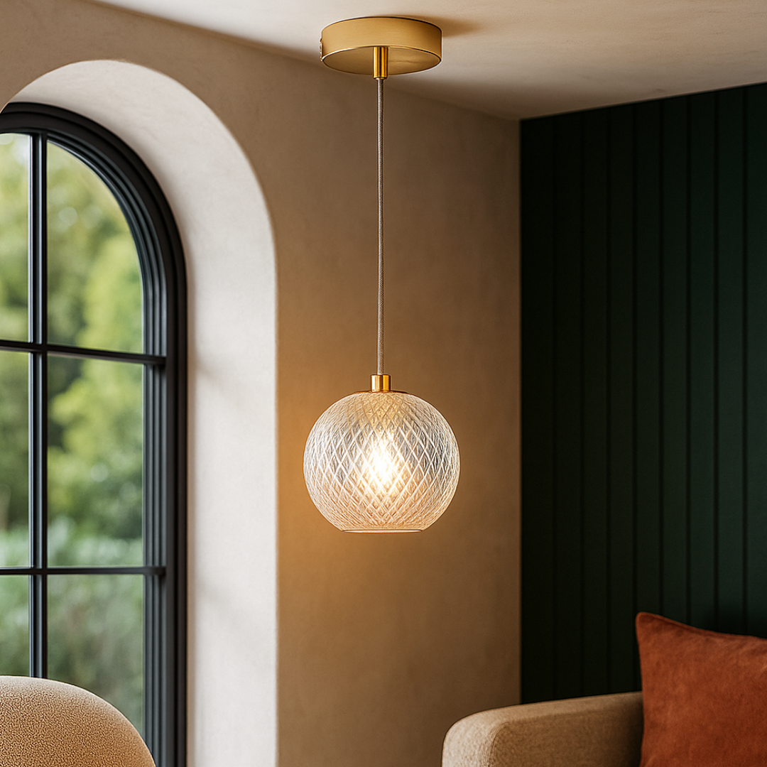 Pendul Abajur 1xG9 Gold AURIE Lighting Fixtures