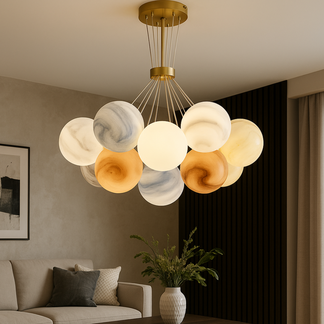 Lustra E27 Abajur Planets Gold Lighting Fixtures