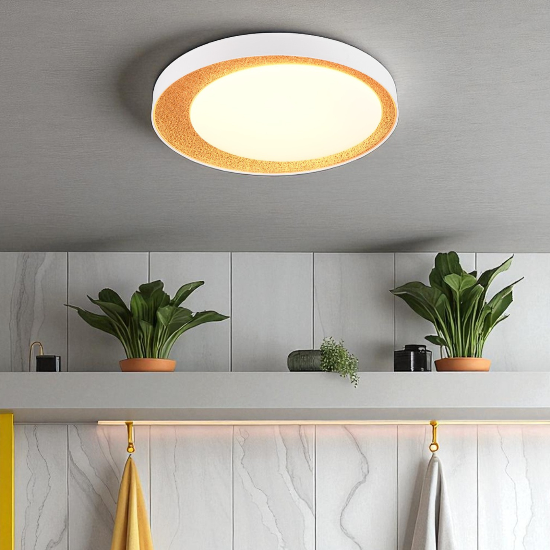 Lustra LED ALETA Gold CIRCLE DESIGN / AURIE / 45CM CEILING LIGHT