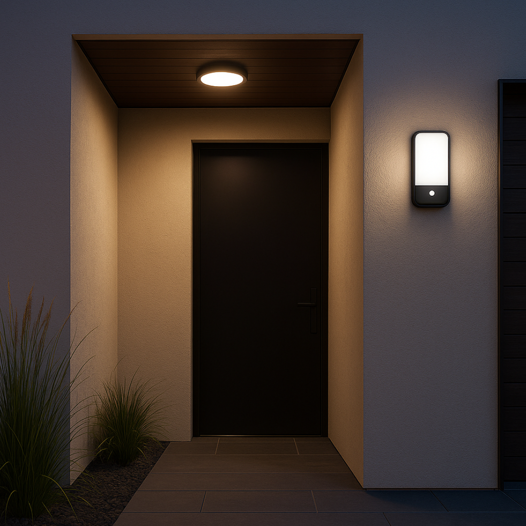 Aplica LED Exterior 20W cu Senzor BG38-00402 APLICA PERETE / NEAGRA Lighting Fixtures