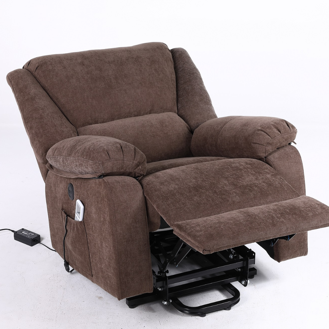 Fotoliu cu Masaj și Încălzire Recliner Electric Maro FOTOLIU CU MASAJ/RECLINER/INCALZIRE / Brown Chairs