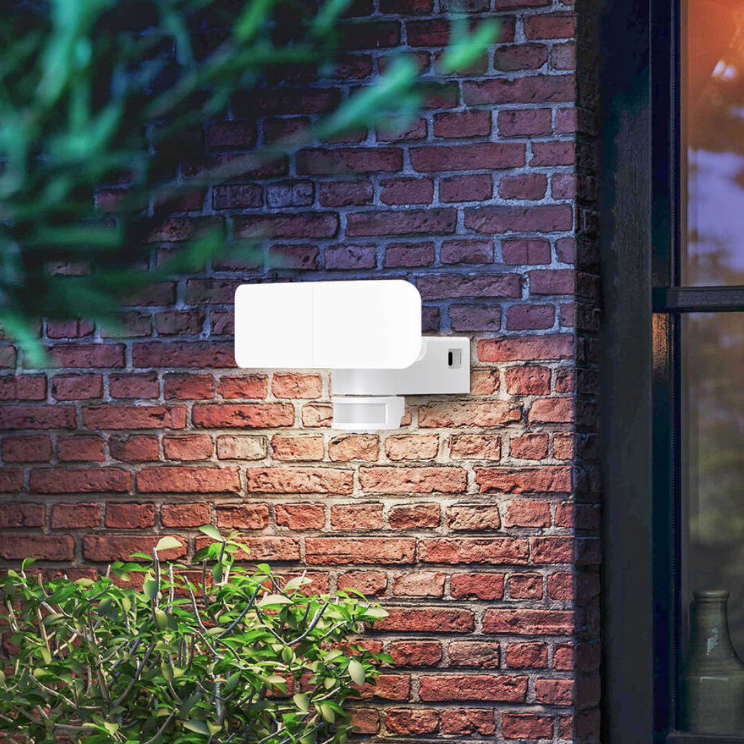 Aplica LED Exterior White 30W cu Senzor PIR ALBA Wall Light Fixtures