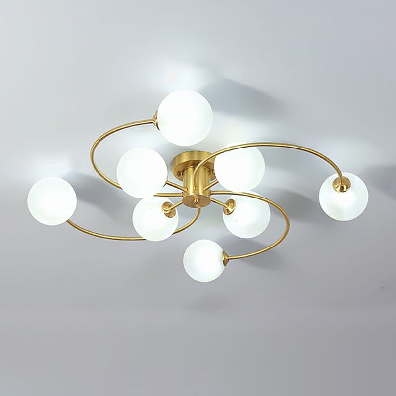 Lustra Abajur MAT Golden 8xE27 F0011/8 AURIE / ABAJUR Chandeliers