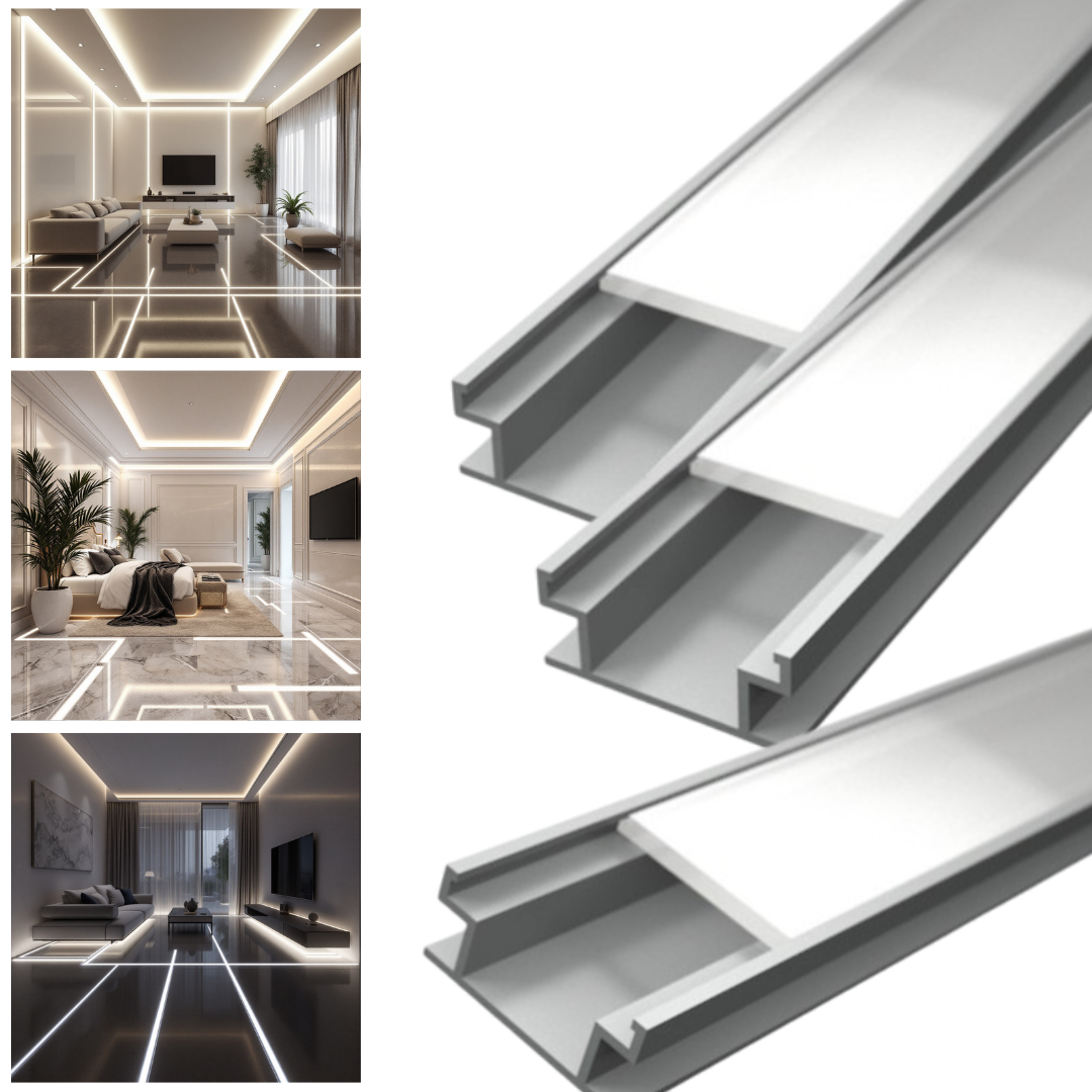 Profil LED 2 METRI de Pardoseala LED Strips