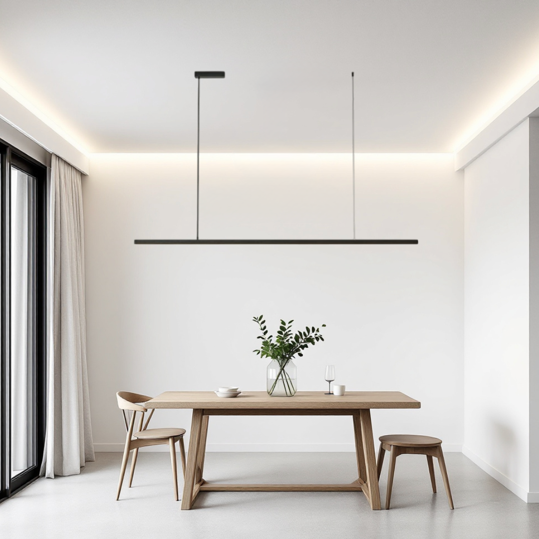 Lustra LED 36W OFFICE Suspendata Black cu Telecomanda SE-P1936-100 BK NEAGRA / SUSPENDATE Lighting Fixtures