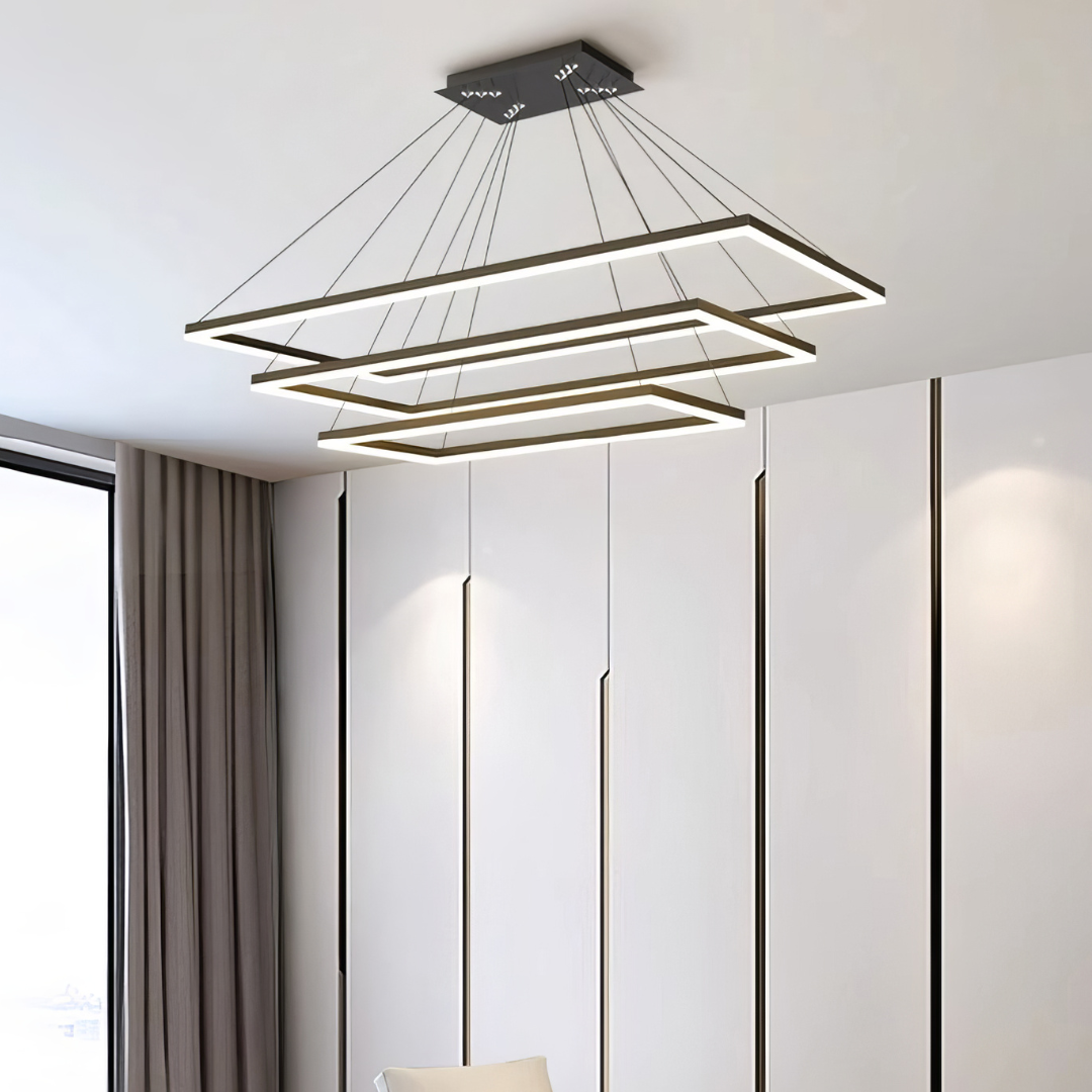 Lustra LED Suspendata Neagra NEAGRA / SUSPENDATE Lighting Fixtures