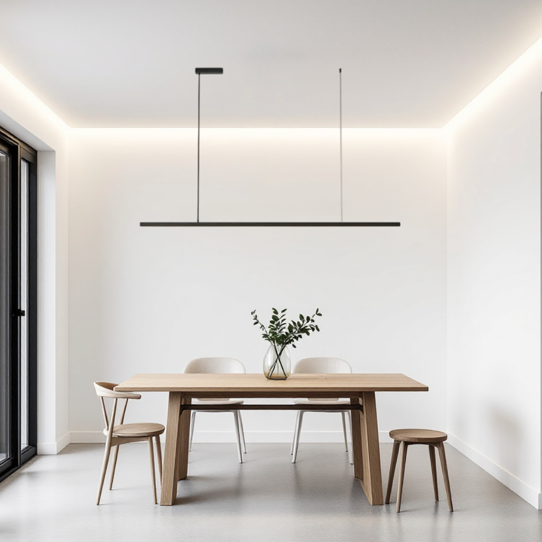 Lustra LED 36W OFFICE Suspendata Black cu Telecomanda SE-P1936-100 BK NEAGRA / SUSPENDATE Lighting Fixtures