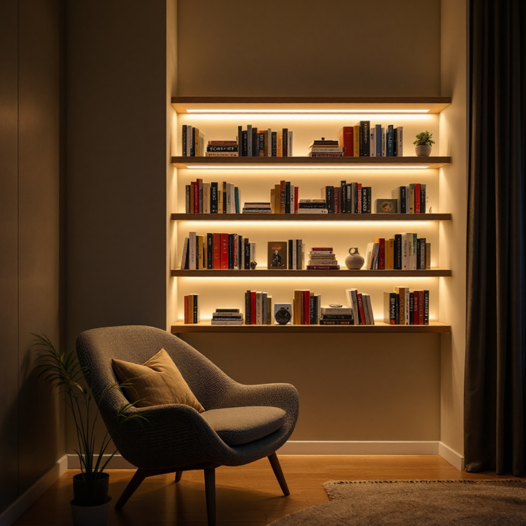 Profil LED Incastrat Negru 2 METRI cu Dispersor Negru LED Strips