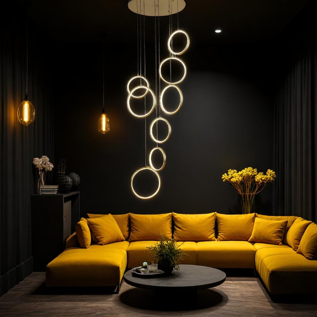 Lustra LED Suspendata GOLD Lightman AURIE Chandeliers Crystal