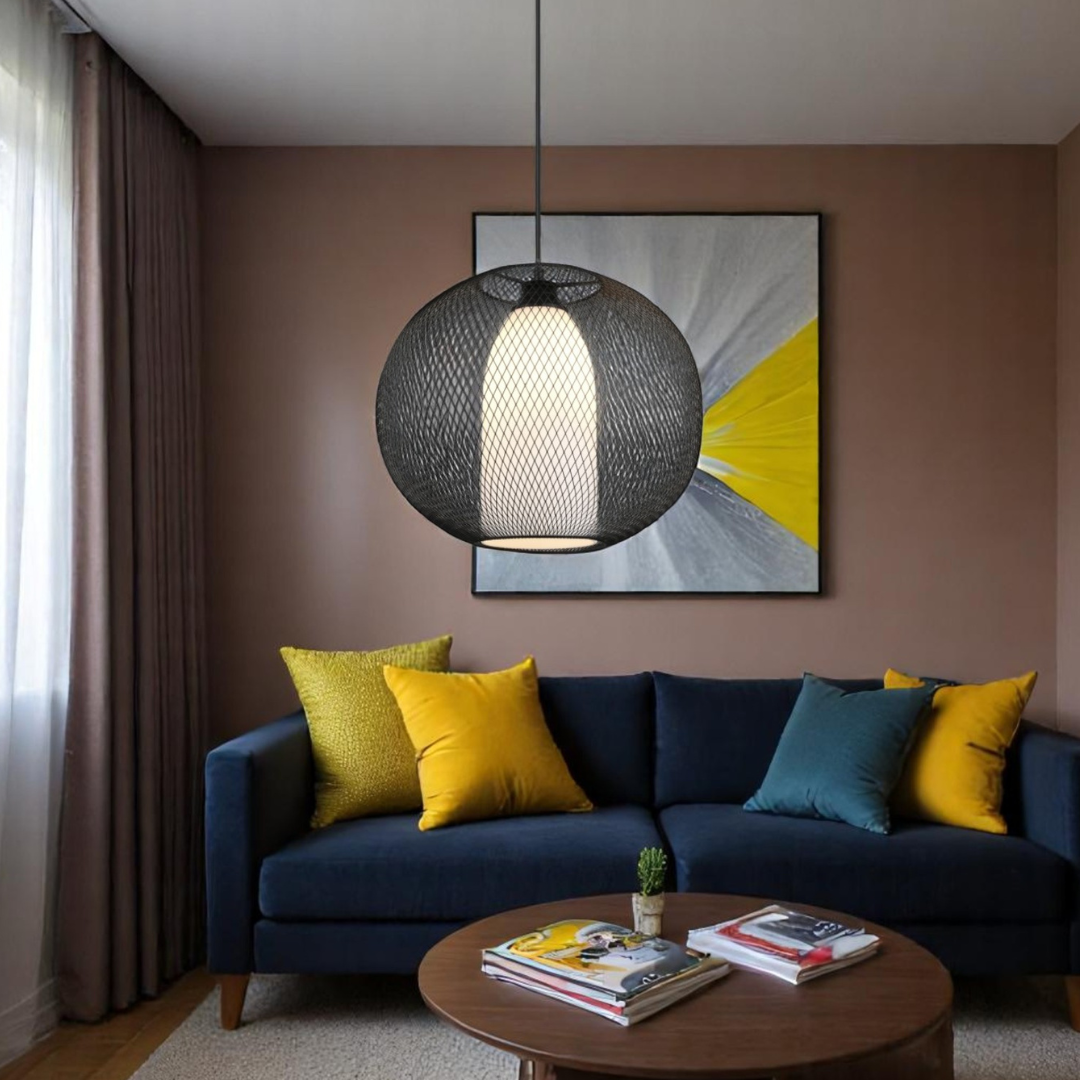 Lustra 1xE27 NovaField Suspendata 60W NEAGRA / SUSPENDATE Lighting Fixtures