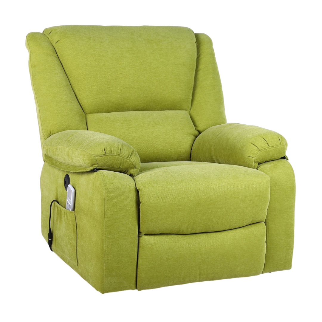 Fotoliu cu Masaj și Încălzire Recliner Electric Verde FOTOLIU CU MASAJ/RECLINER/INCALZIRE / VERDE Chairs