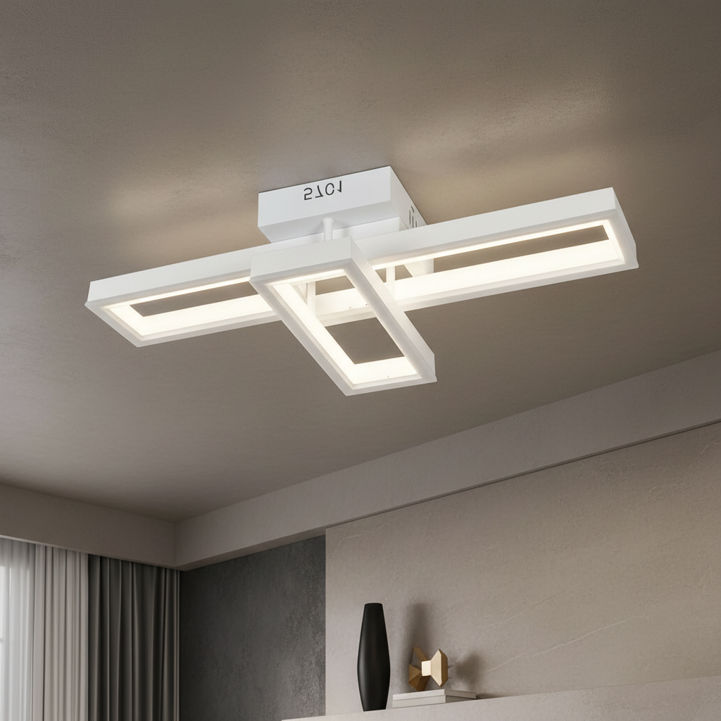 Lustra LED VION White Echivalent 300W Telecomanda