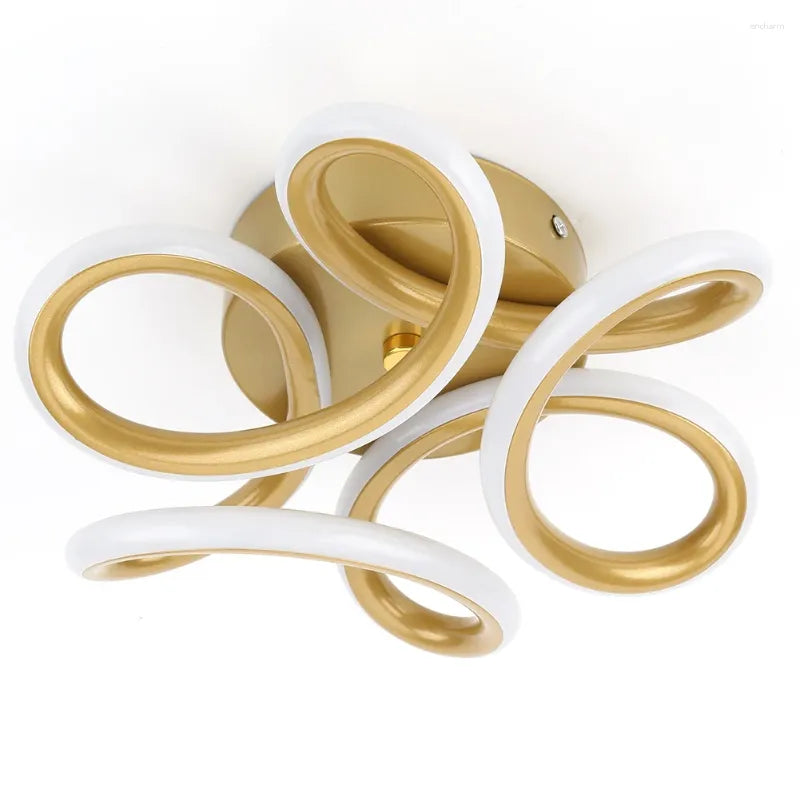 Lustra Led 48W Mariola Gold Echivalent 200W Lighting Fixtures