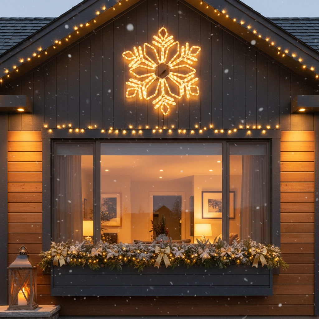 Fulg de Nea Decorativ LED Starfell 78cm IP44