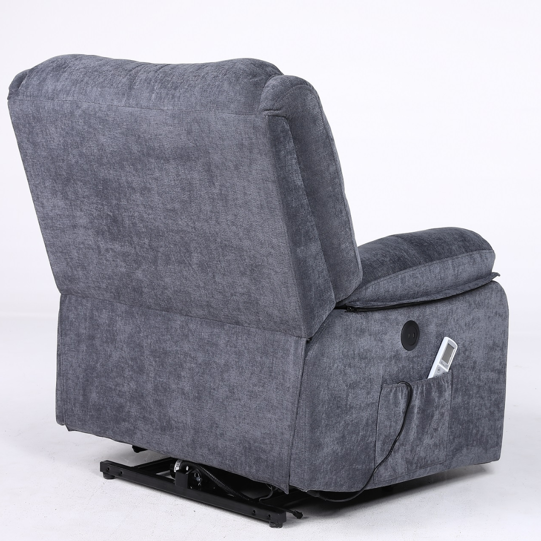 Fotoliu cu Masaj și Încălzire Recliner Electric Gri Inchis FOTOLIU CU MASAJ/RECLINER/INCALZIRE / GRI Chairs