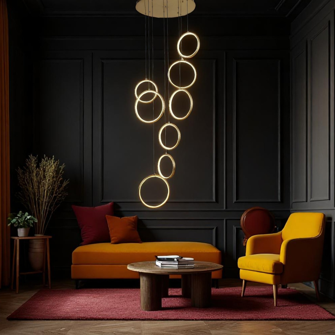 Lustra LED Suspendata GOLD Lightman AURIE Chandeliers Crystal