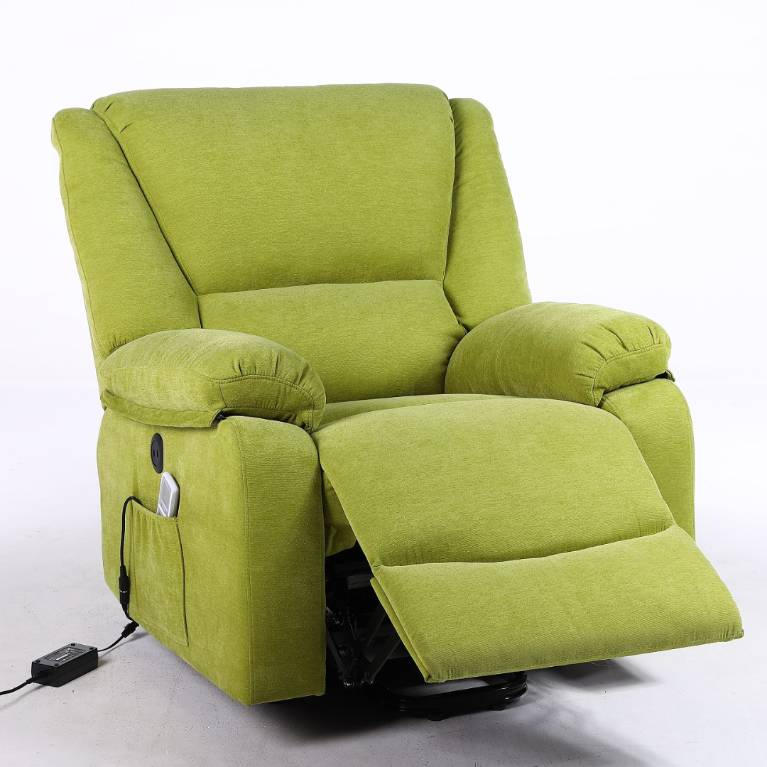 Fotoliu cu Masaj și Încălzire Recliner Electric Verde FOTOLIU CU MASAJ/RECLINER/INCALZIRE / VERDE Chairs
