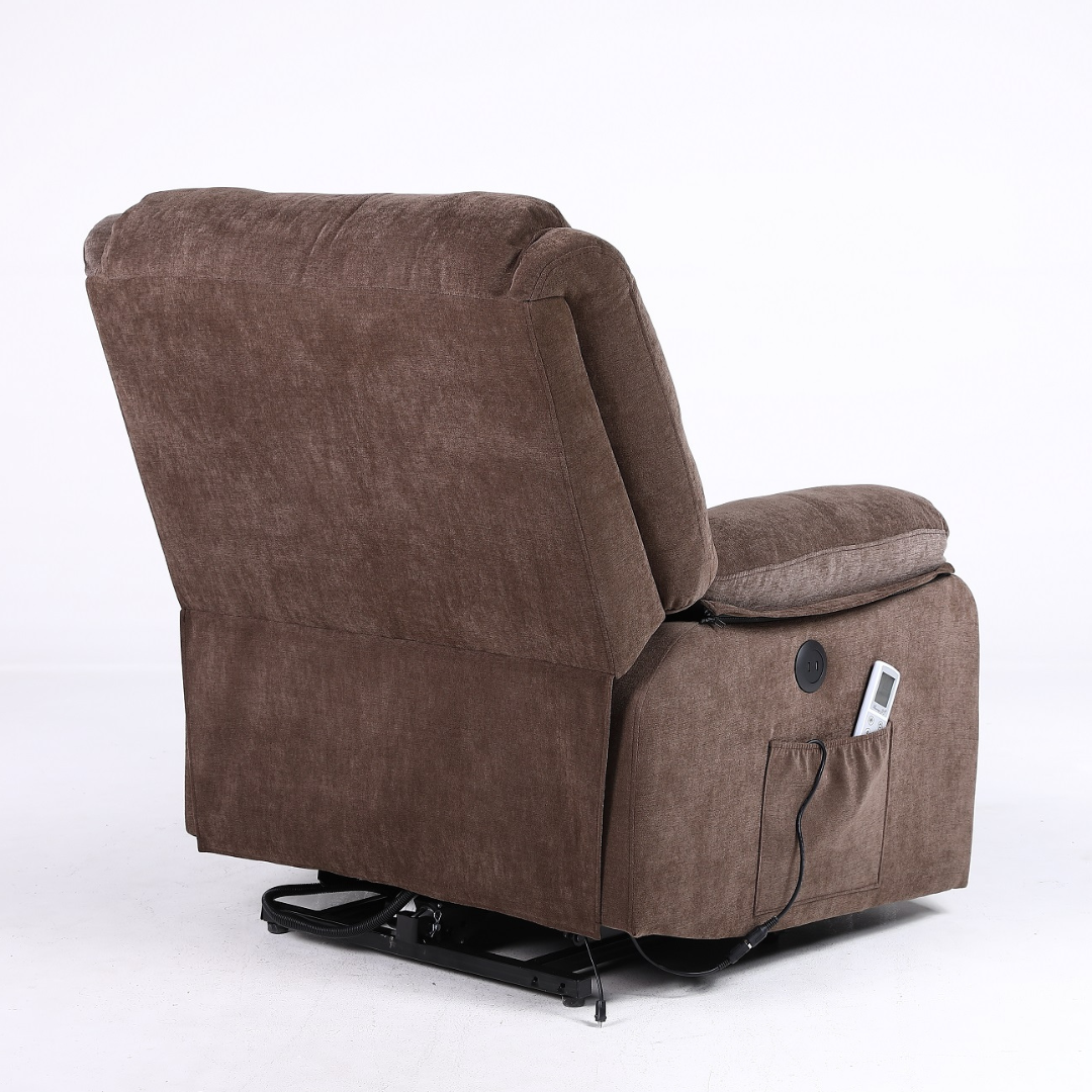 Fotoliu cu Masaj și Încălzire Recliner Electric Maro FOTOLIU CU MASAJ/RECLINER/INCALZIRE / Brown Chairs
