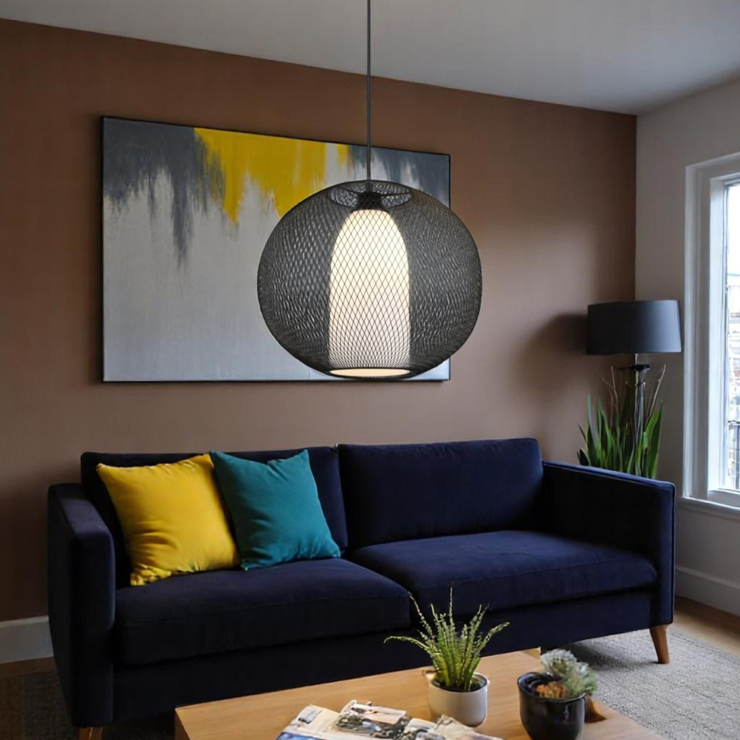 Lustra 1xE27 NovaField Suspendata 60W NEAGRA / SUSPENDATE Lighting Fixtures