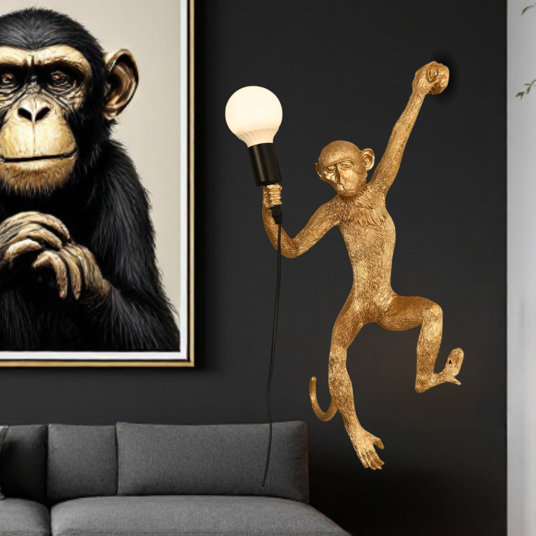 Aplica 1x27 Monkey Gold AURIE / APLICA PERETE Wall Light Fixtures