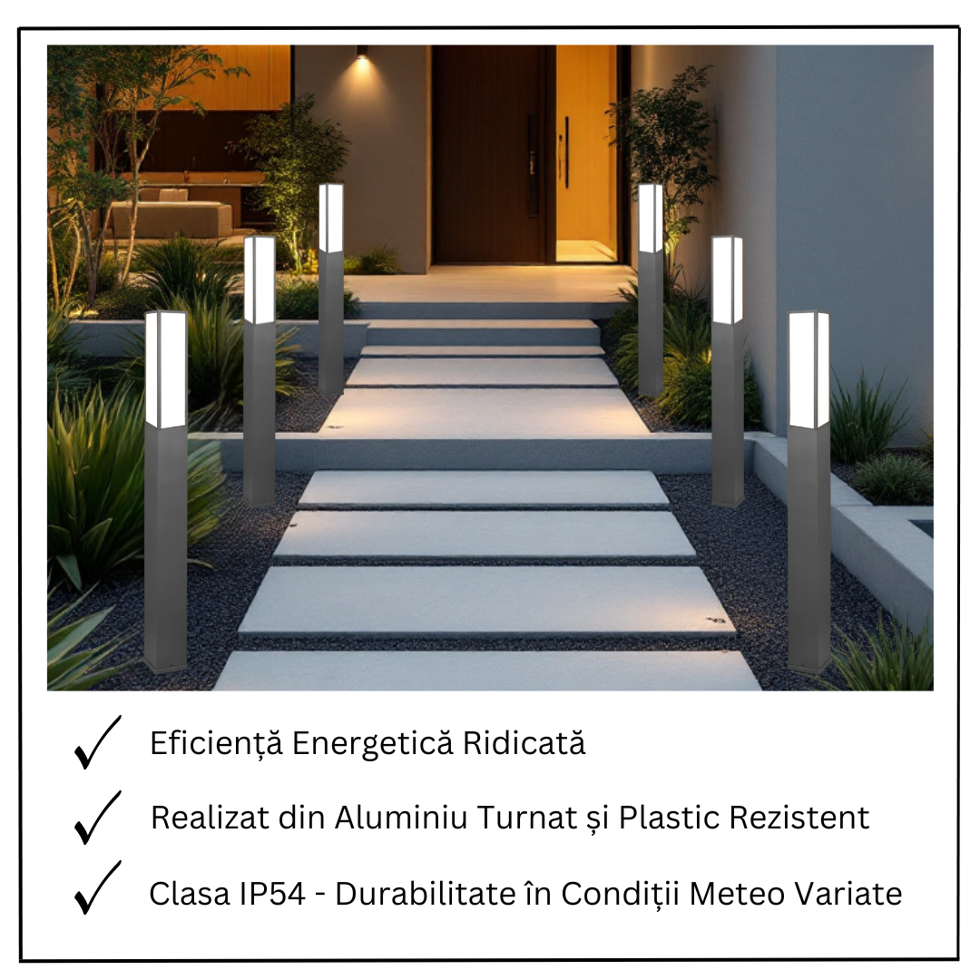 Stalp Ornamental De Gradina LED 15W 155CM FUERTE GARDEN POLE