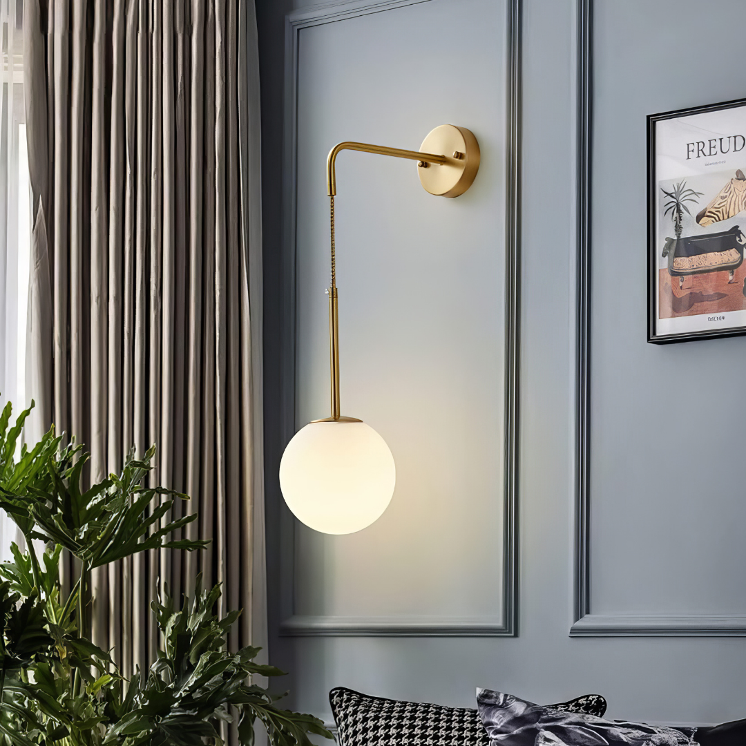 Aplica Ajustabila Slim Nordic Style Gold Abajur Mat AURIE / ABAJUR / APLICA PERETE Wall Light Fixtures