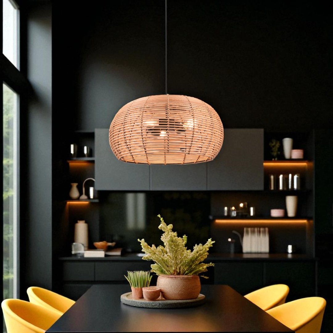 Pendul INGA Wood 3xE27 NEAGRA Lighting Fixtures