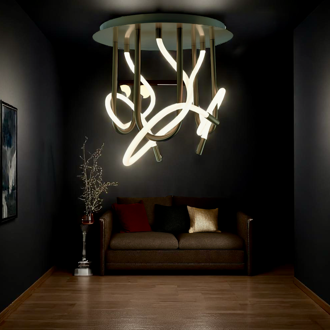 Lustra LED 45W Pleno NEAGRA / 50CM / MINIMALIST DESIGN Lighting Fixtures