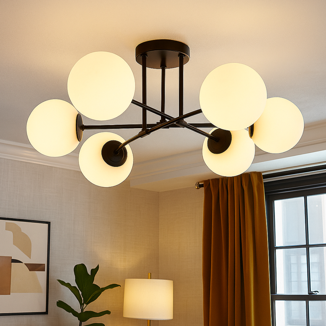 Lustra Abajur 6xG9 Black NEAGRA / ABAJUR Chandeliers