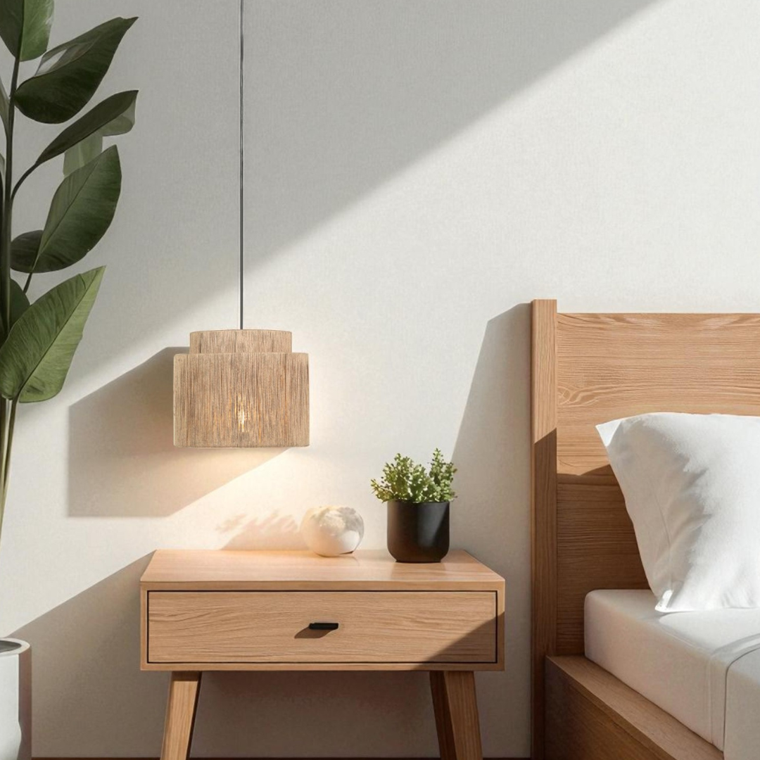 Pendul SMILLA Wood 1x E27 NEAGRA Lighting Fixtures