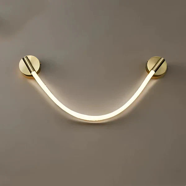 Aplica LED Nordic Style Light Rope Tube R9158/1 Gold AURIE / APLICA PERETE / MINIMALIST DESIGN Wall Light Fixtures
